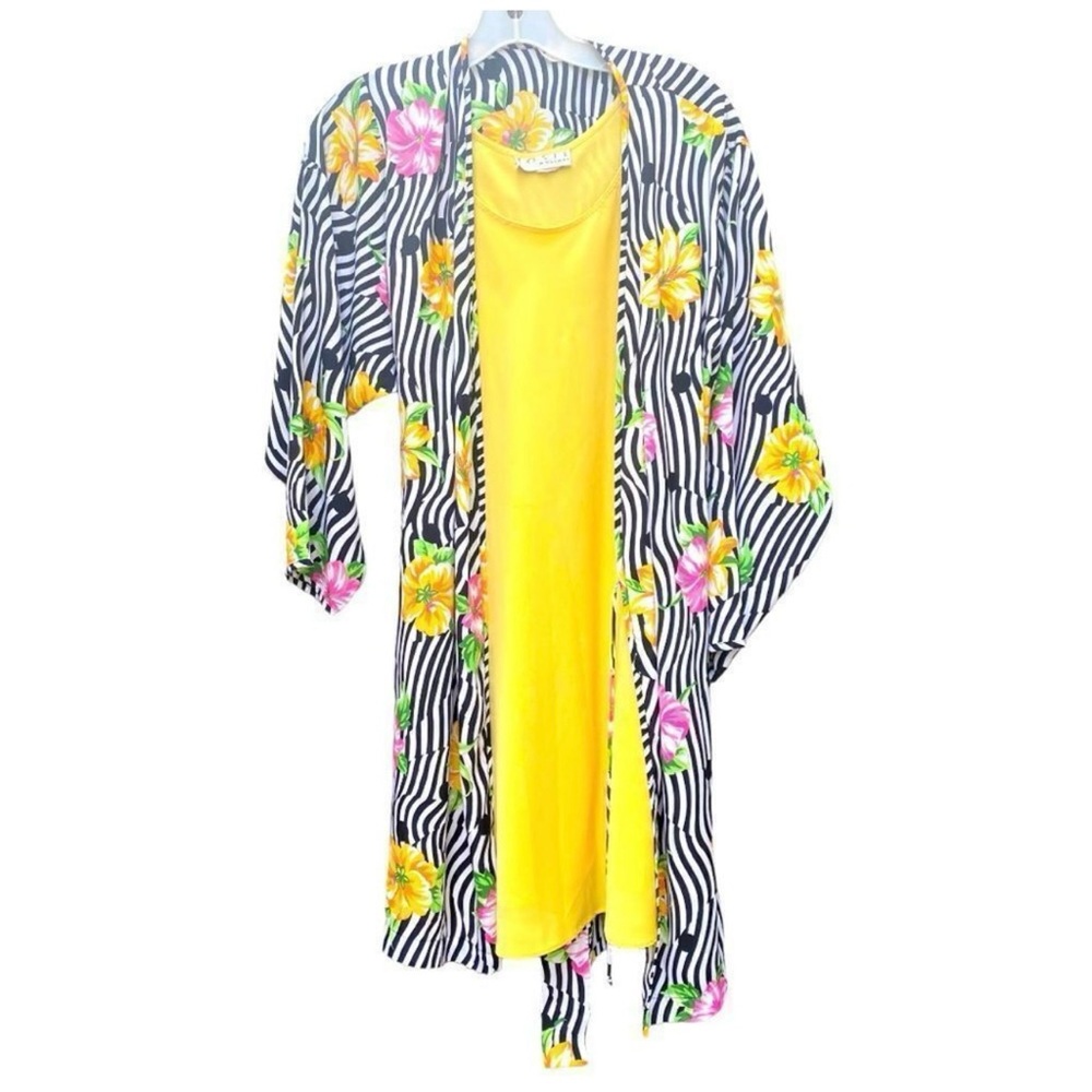 Josie by Natori Vintage Nightgown Slip Nightie & Robe Size Small